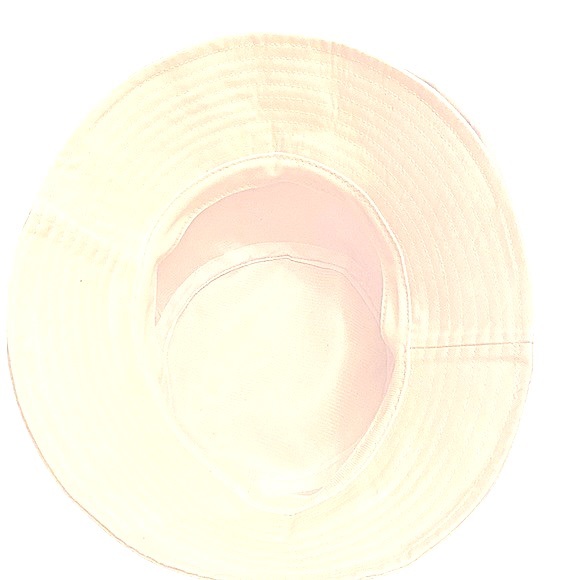 Bucket Hat Gold Buckle White Summer Beach Festival Cool Cotton Cover Vacation - Picture 4 of 4